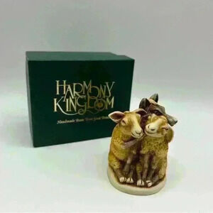 Mint Harmony Kingdom “Mutton Chops” Collectible Trinket Box Crushed Marble